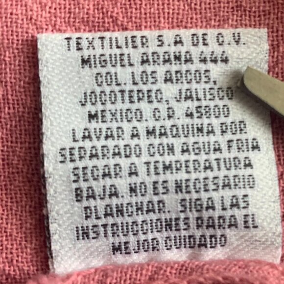 Gauzey Cotton Asymmetric Tunic Top Tie Dye Lagenlook XL Pink #43L - Picture 8 of 8